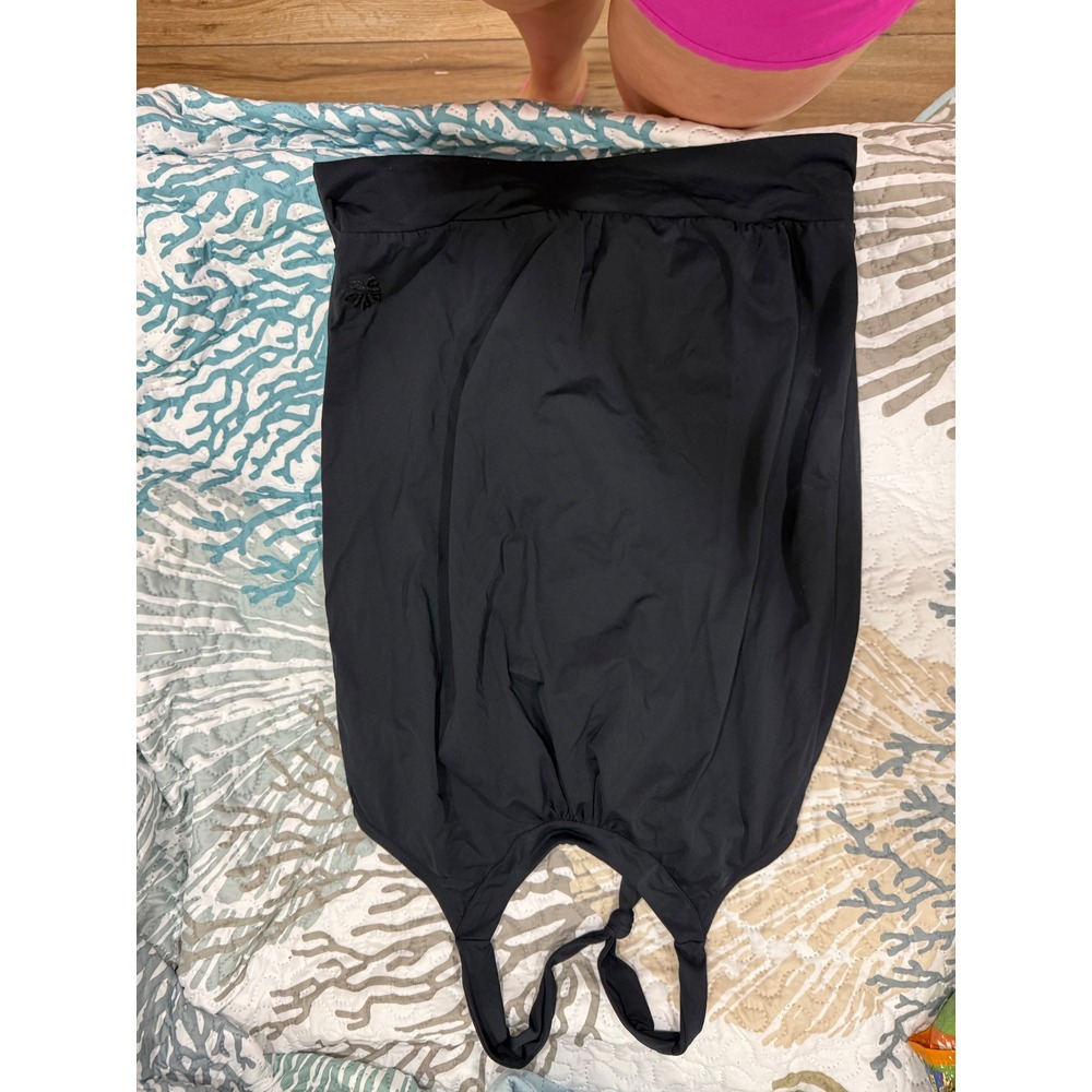 Hapari Basic Black Tankini Top Minimalist Modest Size Medium